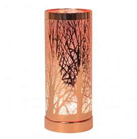 Aroma Lampe Duftlampe mit LED Farbwechsel Trees Rosegold