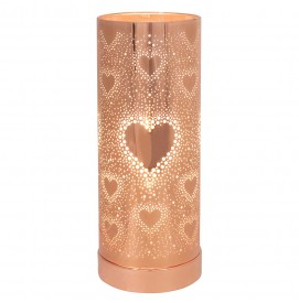 Aroma Lampe Duftlampe mit Touch Control Hearts Rosegold