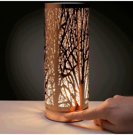 Aroma Lampe Duftlampe mit Touch Control Rosegold Tree
