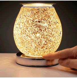 Duftlampe mit Touch Control Mosaik Gold