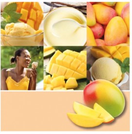 Mango Ice Cream Votivkerze im Glas 37g