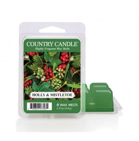 Holly & Mistletoe Wax Melts 64g von Country Candle