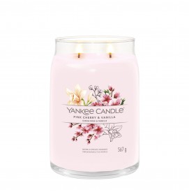 Pink Cherry & Vanilla Signature Large Jar 567g 2-Docht Yankee Candle