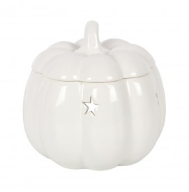 White Pumpkin Duftlampe Keramik