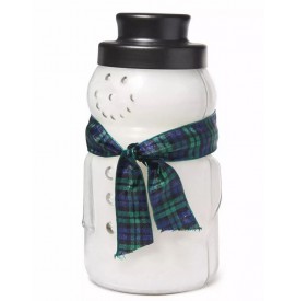 Holly Tree Large Snowman Jar 850g Cheerful Candle