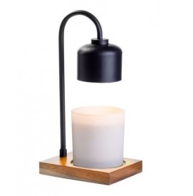 ARCHED Lampe für Duftkerzen 35W black/wood CANDLE WARMERS®