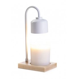 ARCHED Lampe für Duftkerzen 35W white/wood CANDLE WARMERS®