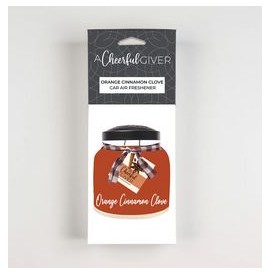 Orange Cinnamon Clove - Car Air Freshener- Dufthänger - Cheerful Candle