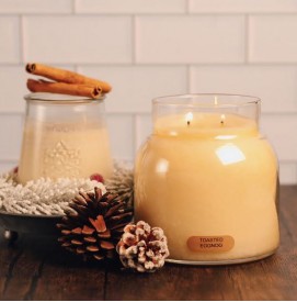 Toasted Eggnog - 963g - 2-Docht Kerze Papa Jar Cheerful Candle