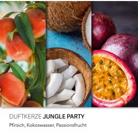 3er Set -  Island - Jungle Party, Melon Mix, Peach Paradise - 3 x 85g Duftkerze Haribo