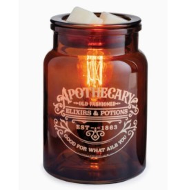 APOTHECARY JAR Edison Duftlampe elektrisch aus Glas