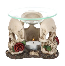 Skull Rose Totenkopf Duftlampe