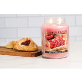 Raspberry Danish - 680g - 2-Docht Cheerful Candle