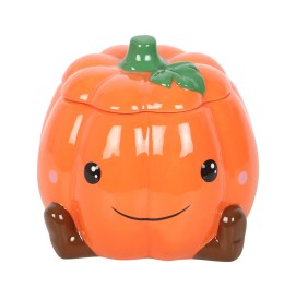Süßer lächelnder Pumpkin Duftlampe aus Keramik