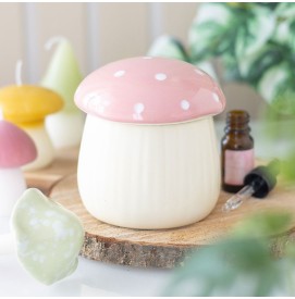 Pinkfarbene Pilz Duftlampe