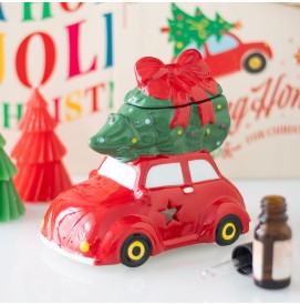 Auto mit Weihnachtsbaum...
