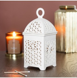 Laternen Duftlampe aus Keramik
