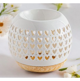 Herzchen Duftlampe aus Keramik
