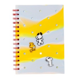 Peanuts Snoopy & Woodstock Silikon-Notizbuch A5 mit Anhänger