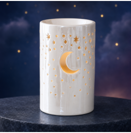 Schimmernde weiße Mond...