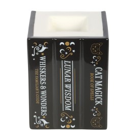 Black Cat Book of Spells Duftlampe aus Keramik