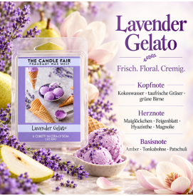 Lavender Gelato - 65g Duftwachs Melts von The Candle Fair