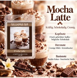 Mocha Latte - 65g Duftwachs Melts von The Candle Fair
