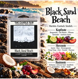 Black Sand - 65g Duftwachs Melts von The Candle Fair