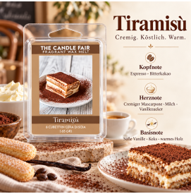Tiramisu - 65g Duftwachs Melts von The Candle Fair