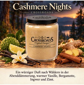 Cashmere Nights - 737g - 2-Docht Crossroads Candle