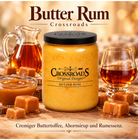 Butter Rum - 737g - 2-Docht Crossroads Candle