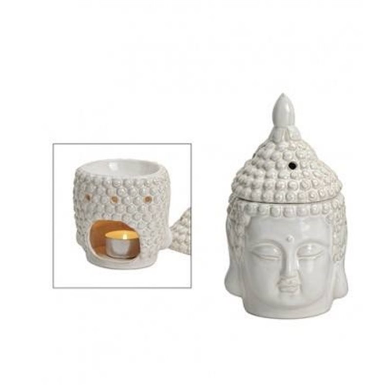 Duftlampe Buddha Weiß